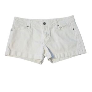 PAIGE White Jean Shorts